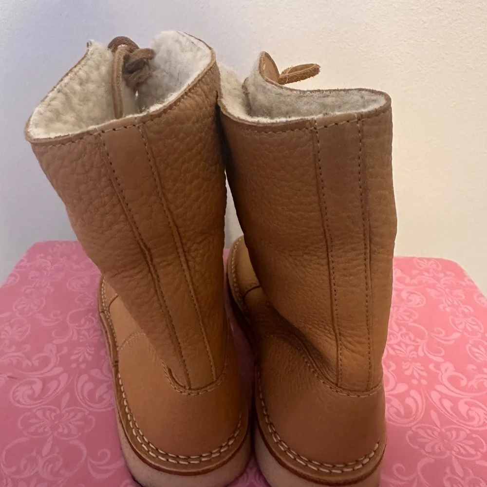 Duckfeet Arhus Yellow Leather Boots Size 38, worn 2 times - Picture 3 of 5